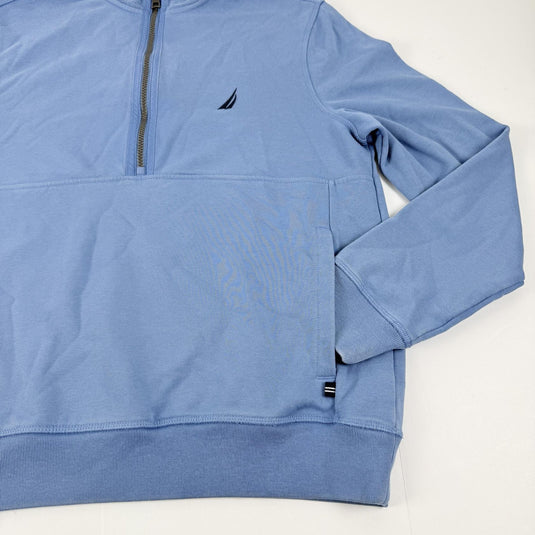 Translation missing: en.Nautica Men's Long Sleeve Half-Zip Sweatshirt Size Small Blue Classic Fit