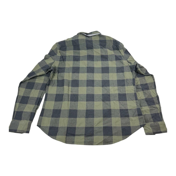 Translation missing: en.Bonobos Flannel Shirt Olive Green Buffalo Plaid Size XL Mens Slim-Fit