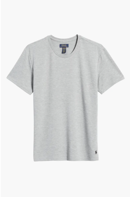 Translation missing: en.Polo Ralph Lauren Mini Terry Crewneck Pajama Shirt in Grey-XL