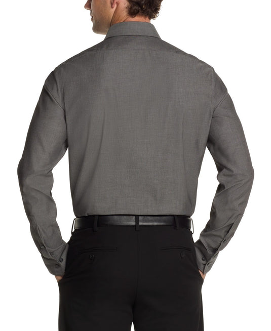 Translation missing: en.Calvin Klein Steel Dress Shirt Men's M15.5 34/35 Carbon Grey Slim Fit Pincord