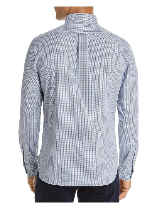 Translation missing: en.The Men's Store Check-Print Classic Fit Shirt Navy-Medium