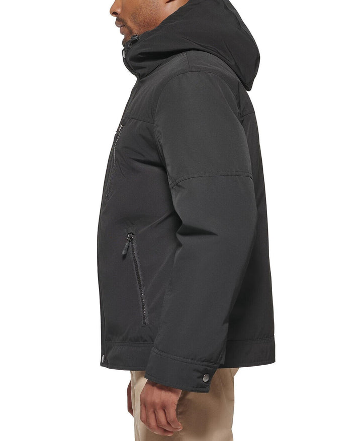 Translation missing: en.Club Room Men's 3-in-1 Hooded Jacket in Black-Size 2XL