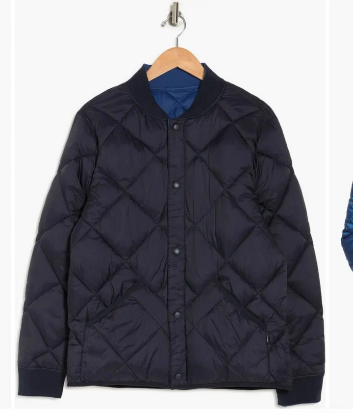 Translation missing: en.Calvin Klein Men's Quilted Jacket Size XL True Navy Reversible Windbreaker