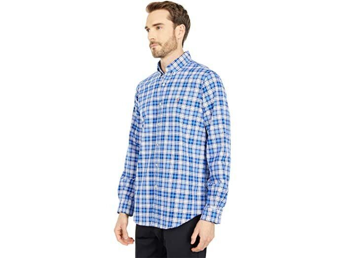 Translation missing: en.Polo Ralph Lauren Classic Fit Oxford Shirt in Blue Mini Check-Small
