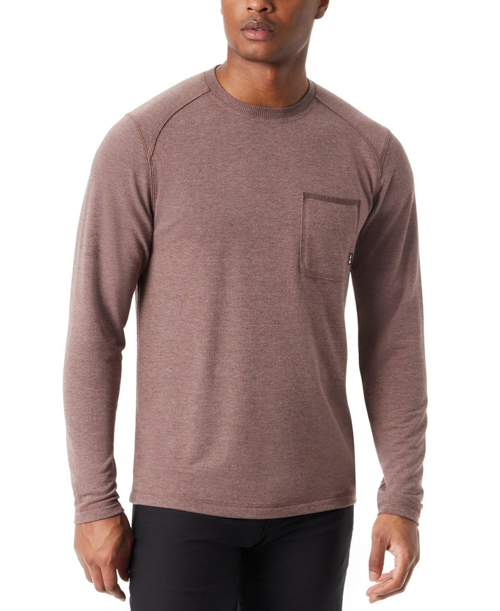 Translation missing: en.Bass Outdoor T-Shirt Men's Size 2XL Rum Raisin Red Long-Sleeve Ribbed Pocket