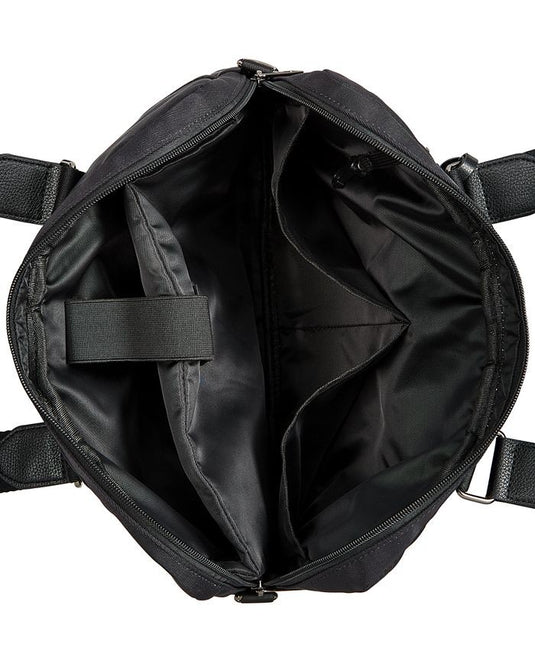 Translation missing: en.Alfani Mens Faux Trim Organizational Messenger Briefcase Black 16W x 12"H x 2"D