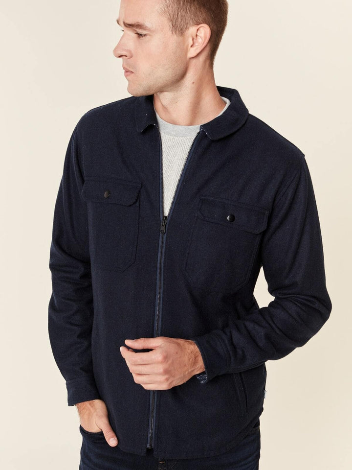 Translation missing: en.Banks Journal Jack Reversible Lumber Shirt Jacket Dirty Denim-Size Small