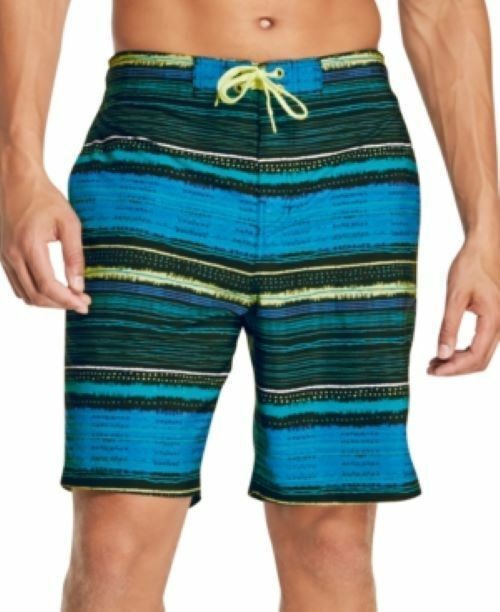 Translation missing: en.Speedo Men's Border Line Performance 20" E-Boardshorts in Blue Green-Small