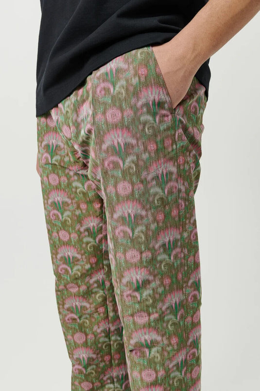 Translation missing: en.Soulland Men's Erich Drawstring Pants in Green Multi-Size XL 40-42W