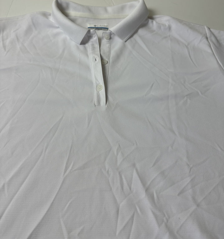 Translation missing: en.Columbia Men's Hike Polo Shirt in White-2XL