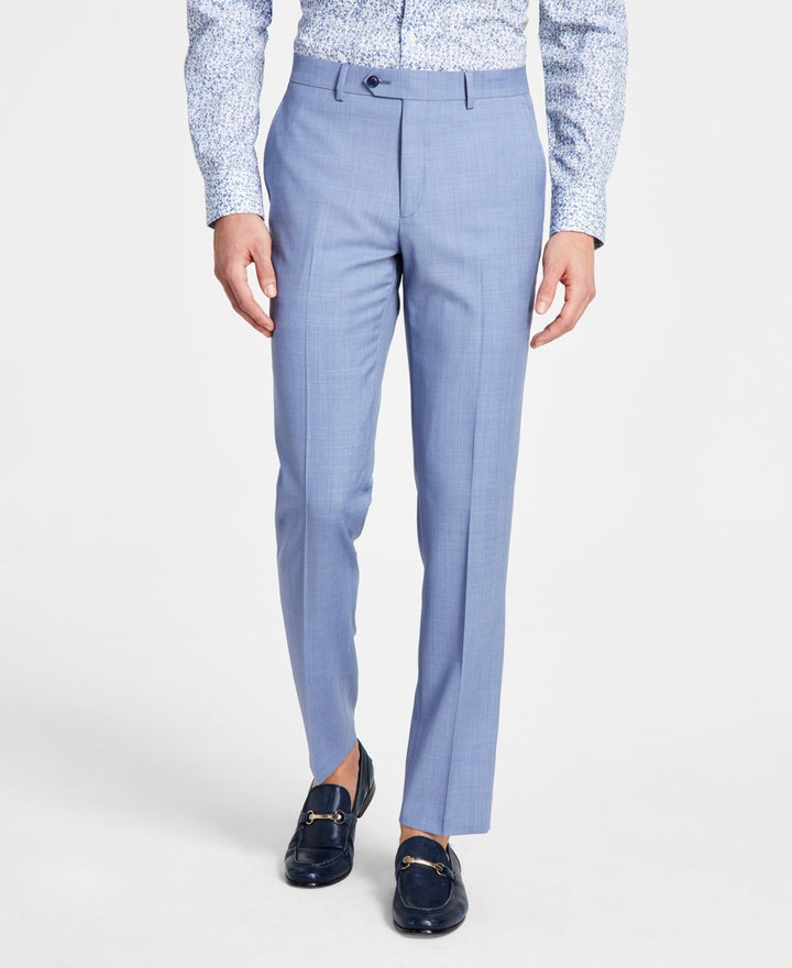 Translation missing: en.Bar III Dress Pants Mens 30x32 Blue Wool Blend Slim Fit Sharkskin 4 Way Stretch