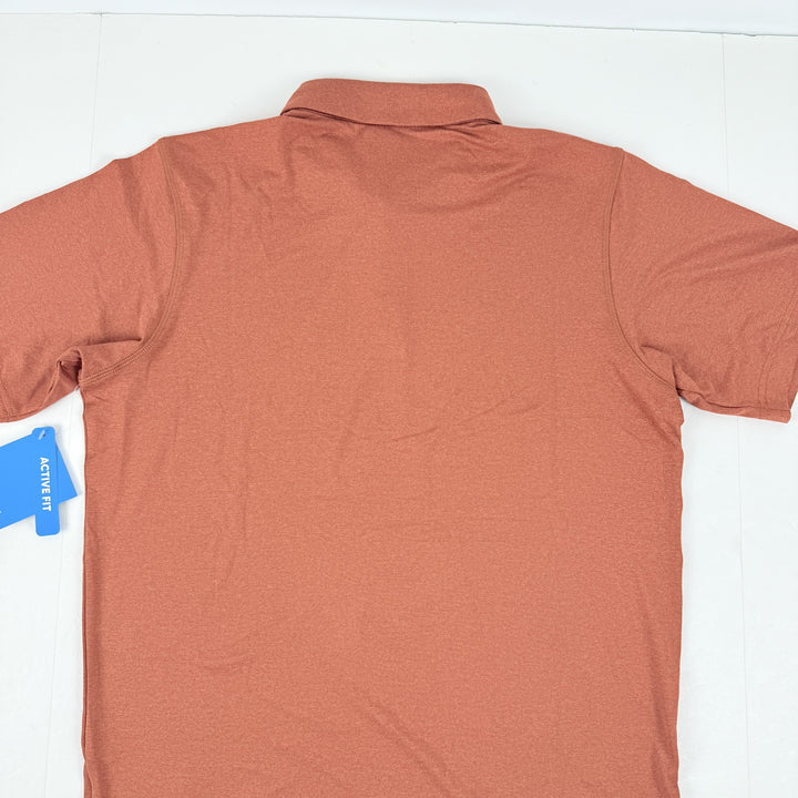Translation missing: en.Columbia Men's Carter Short Sleeve Performance Crest Polo - Tuscan Rust-Medium