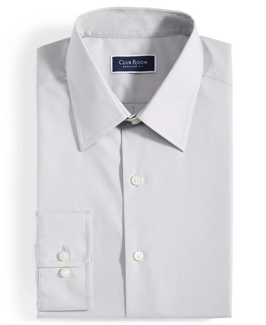 Translation missing: en.Club Room Men's Regular-Fit Dress Shirt Misty Harbor Gray-14-14.5 32/33