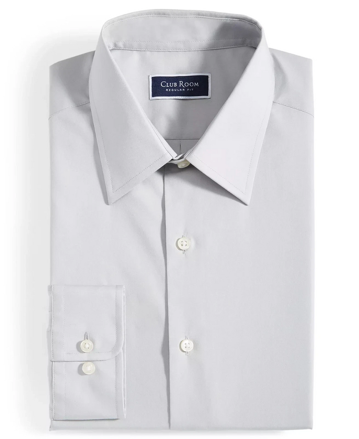 Translation missing: en.Club Room Men's Regular-Fit Dress Shirt Misty Harbor Gray-14-14.5 32/33