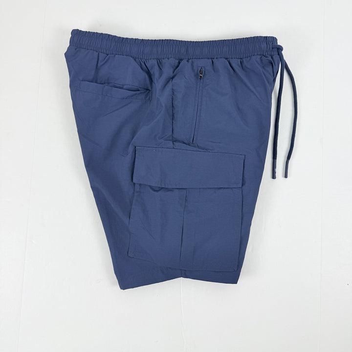 Translation missing: en.AGTAWH Cargo Shorts Size XL Blue Nylon Zipper Pockets 7 in Inseam