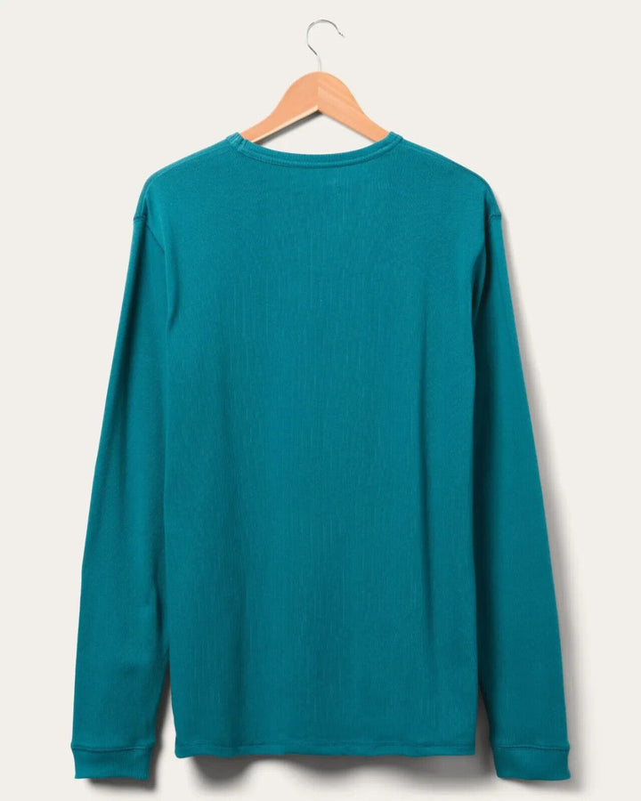 Translation missing: en.Junk Food Clothing Men's Porter Long Sleeve Boxy Pocket Tshirt in Coral-Size L