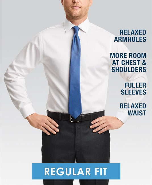 Translation missing: en.Club Room Men's Regular-Fit Check Dress Shirt Black-Size S 14-14.5