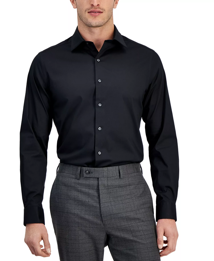 Translation missing: en.Alfani Men's Reg-Fit Stain Resistant Dress Shirt Black-L 16-16.5 32/33
