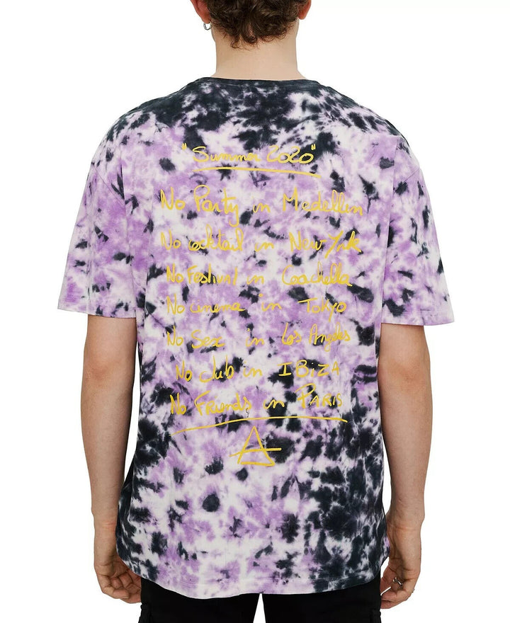 Translation missing: en.Elevenparis Mens Throwback 2020 Graphic T-Shirt Blue Nights Tie Dye-Size Medium