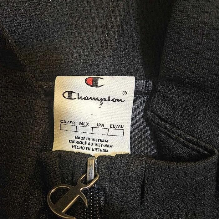 Translation missing: en.Champion Track Jacket Black Size Large Attack Reg-Fit Mesh Full-Zip