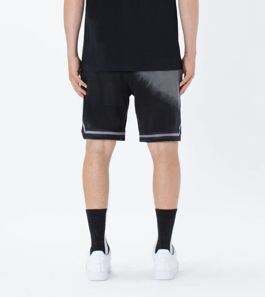 Translation missing: en.ZANEROBE Men's Organic Cotton Spill Pique Basketball Short GD Black-Size 38