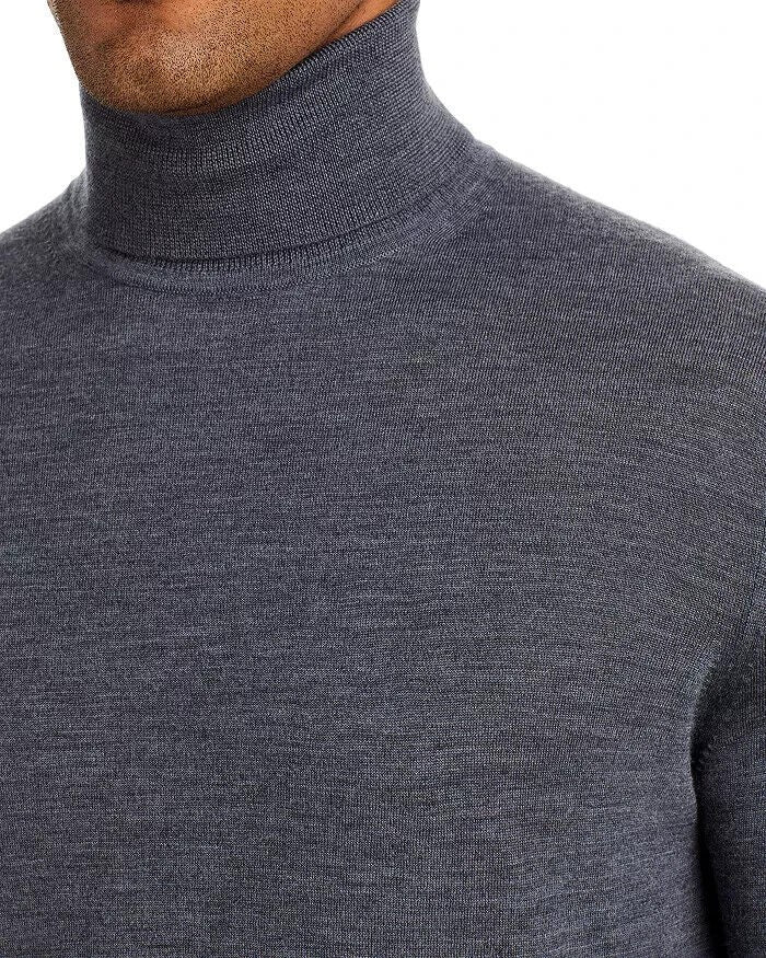 Translation missing: en.The Men's Store Designer Merino Wool Turtleneck Sweater  Med Grey-XL