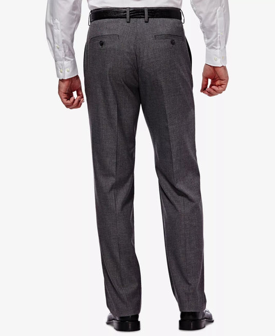 Translation missing: en.J.M. Haggar Men Premium Stretch Classic Fit Flat Front Dress Pants Md Grey-42x32
