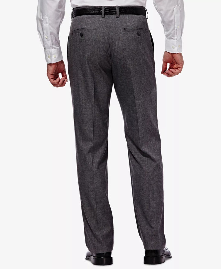 Translation missing: en.J.M. Haggar Men Premium Stretch Classic Fit Flat Front Dress Pants Md Grey-42x32