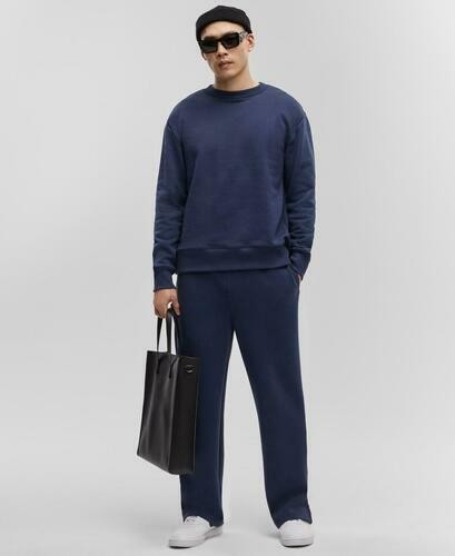 Translation missing: en.Mode of One Men's Relaxed-Fit Fleece Sweatshirt in Caspian Waters Blue-Small