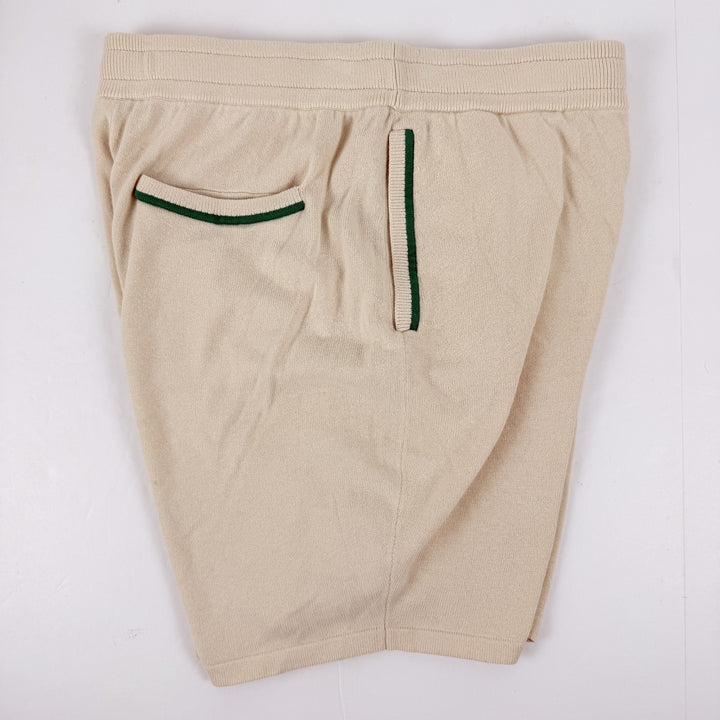 Translation missing: en.All Good Things Are Welcome Here French Terry Cotton Tennis Shorts Cream-XL