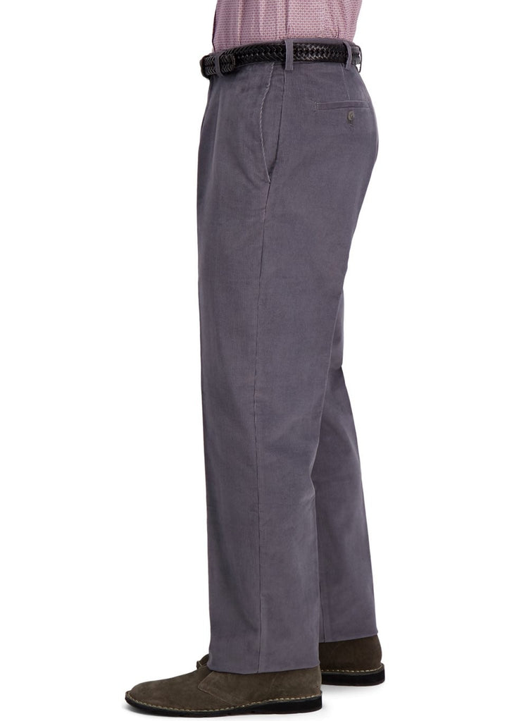 Translation missing: en.Haggar Men's Classic-Fit Premium Stretch Corduroy Pants Charcoal Grey-36x30