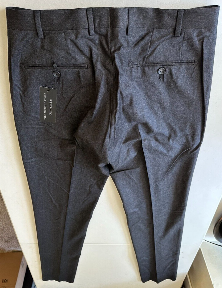 Translation missing: en.The Men's StoreDesigner Brand Wool Stretch Flannel Trousers in Char-40R Unhemmed
