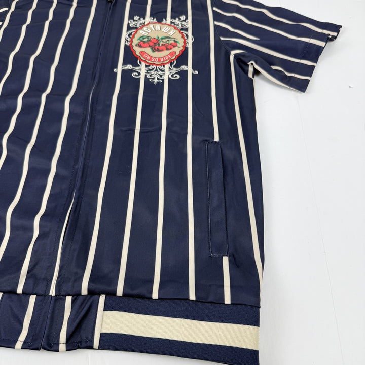 Translation missing: en.AGTAWH All Good Paris Cherry Street Track Jacket Short Sleeve Indigo Blue-XL