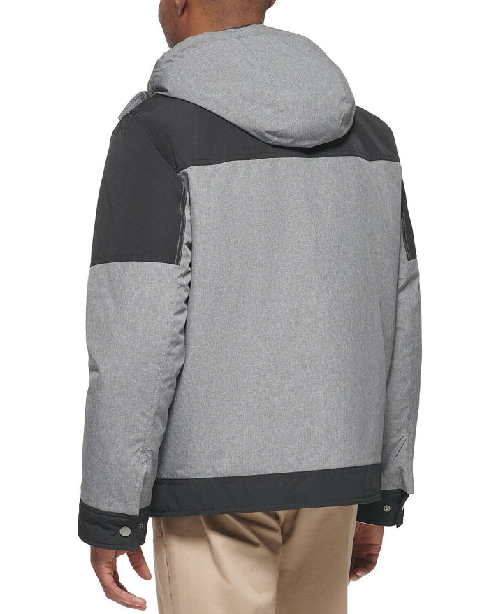 Translation missing: en.Club Room Men's 3-in-1 Hooded Jacket Heather Grey-2XL Missing Insert Bib