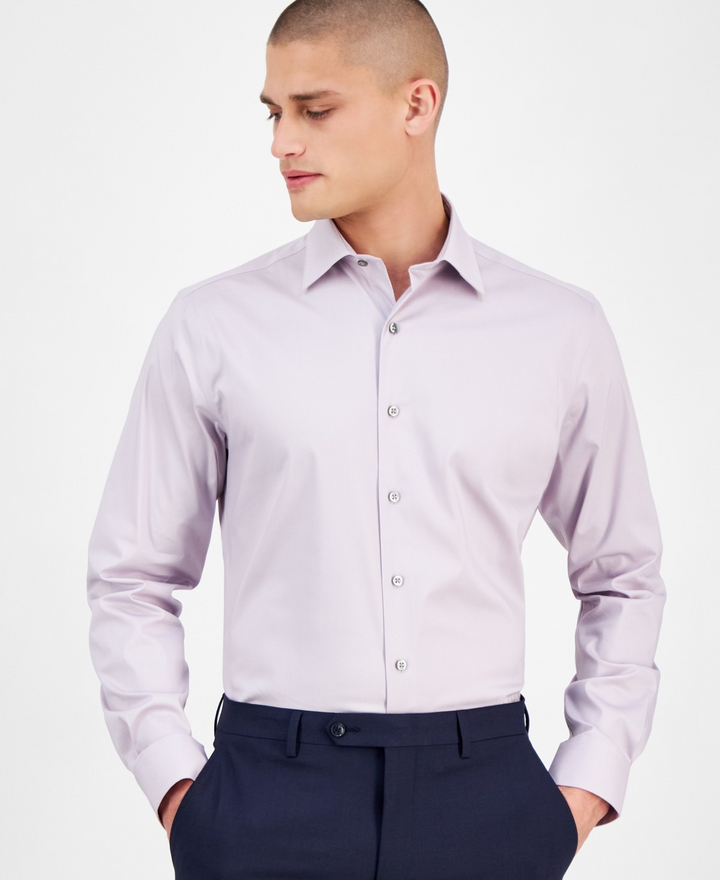 Translation missing: en.Alfani Men's Slim-Fit Temperature Regulating Dress Shirt Lt Purple-16-16.5 32/33