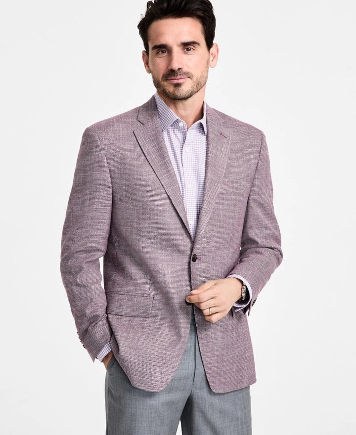 Translation missing: en.Michael Kors Kent Men's Classic-Fit Sport Coat Stretch Reg Fit Mulberry-42R