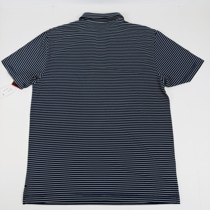 Translation missing: en.PGA Tour Men's Feeder Stripe Performance Golf Shirt Size XL Peacoat Blue