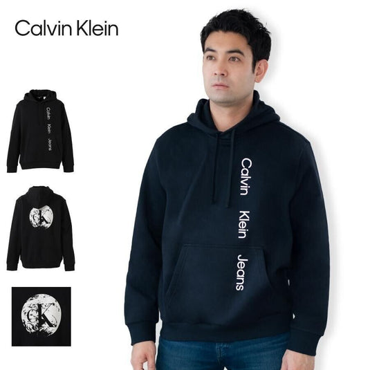 Translation missing: en.Calvin Klein Mens Earth-Print Hoodie Black Beauty-Size Small