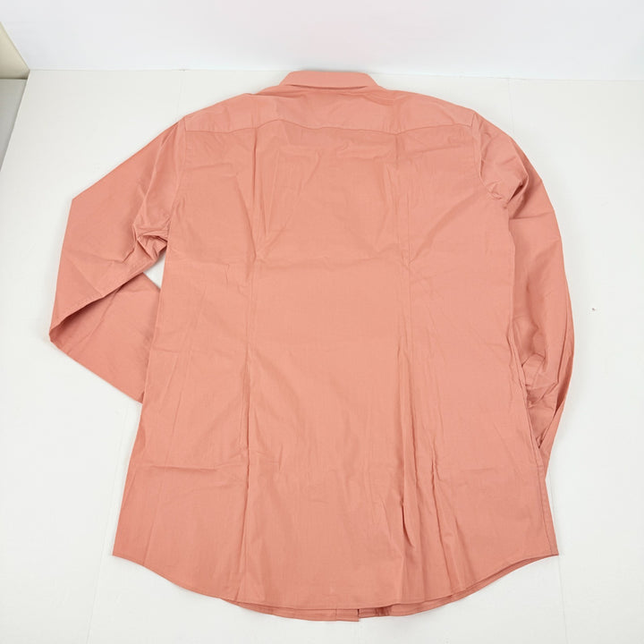 Translation missing: en.Hugo by Hugo Boss Dress Shirt Men's 16.5 34/35 Lt Pastel Red Kenno Slim-Fit