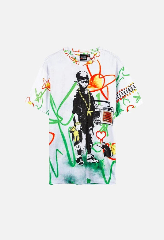 Translation missing: en.Tango Hotel Men's Brandalised Boy With A Teddy All Over Print Multi-Size Small