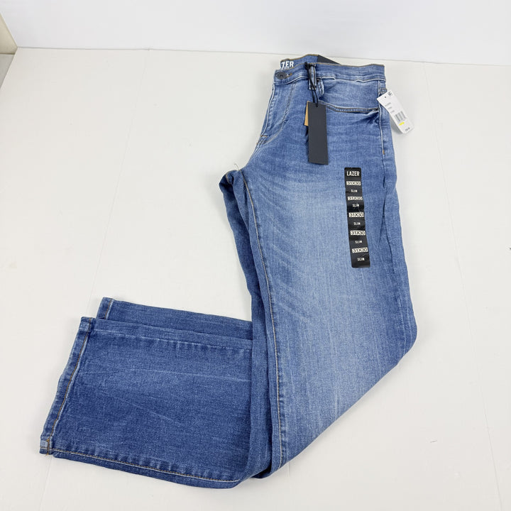 Translation missing: en.Lazer Men's Slim-Fit Stretch Jeans Cotton Blend Ford Blue-31x30
