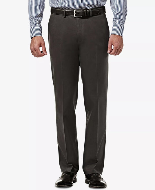Translation missing: en.Haggar Men's Premium No Iron Khaki Straight-Fit Stretch Pants DK Grey-38x30