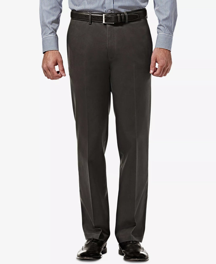 Translation missing: en.Haggar Men's Premium No Iron Khaki Straight-Fit Stretch Pants DK Grey-38x30