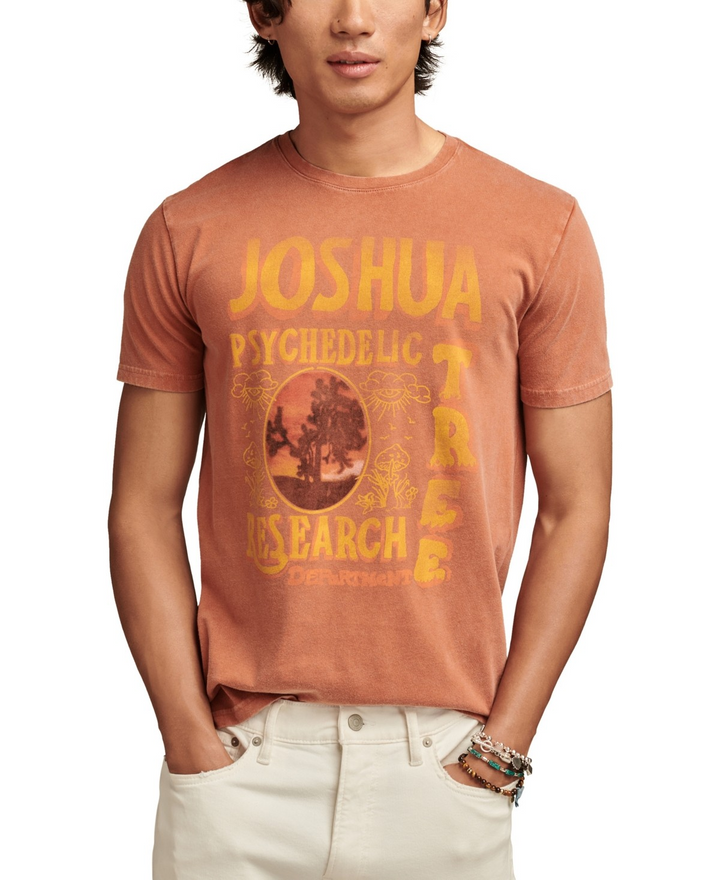 Translation missing: en.Lucky Brand Men's Joshua Tree Research T-shirts Cotton Bombay Brown-Size Medium