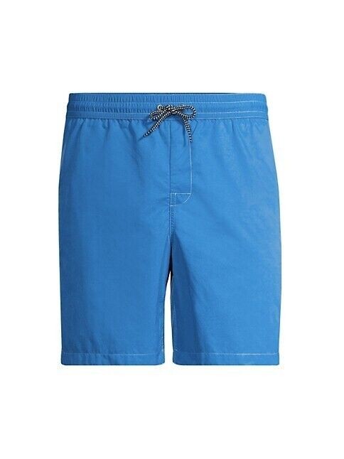 Translation missing: en.A.P.C. Men's Louis Solid Regular Fit Swim Trunks in Royal Blue-Medium