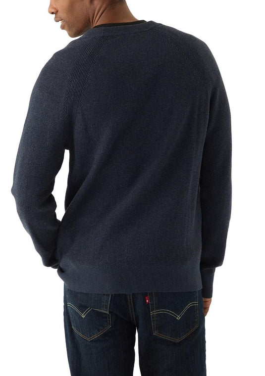 Translation missing: en.Michael Kors Mouline Sweater Midnight Blue Size XL Men's Modern-Fit Textured