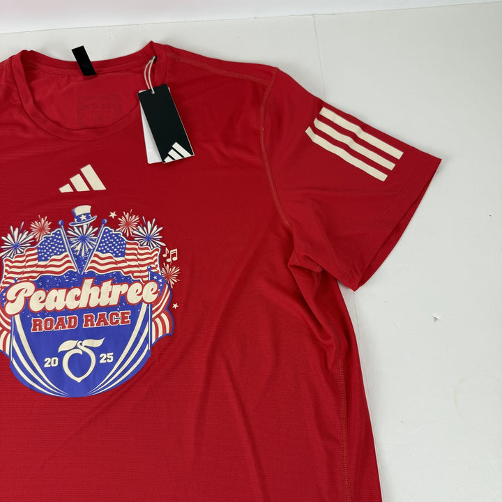 Translation missing: en.Adidas Peat Running Carrera Training Graphic Peachtree Logo T-Shirt Ruby Red-XL