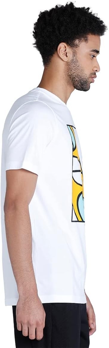 Translation missing: en.Puma Men's Crewneck Graphic Court Basketball Short Sleeve T-Shirt White-XL