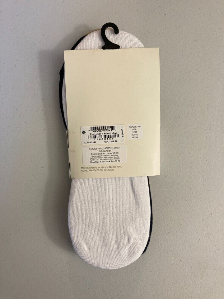 Translation missing: en.Sun + Stone Men's 3-Pk. No-Show Socks Gold Multi Size  7-12 Sock Size 10-13