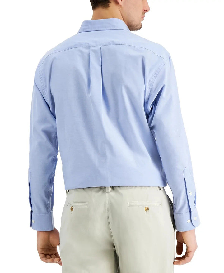 Translation missing: en.Club Room Traveler Dress Shirt Men's 15.5 34/35 Placid Blue Regular Fit Stretch
